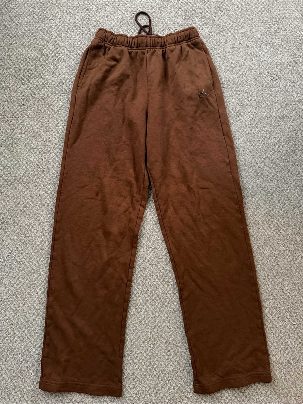 Women's Alo Brown Relaxed Drawstring Joggers